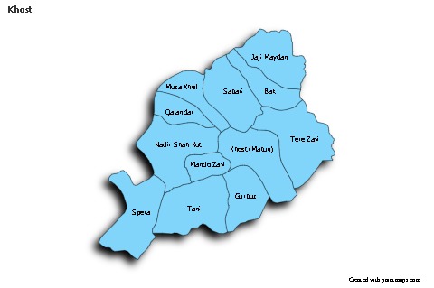 Sample Maps for Khost (blue,shadowy)