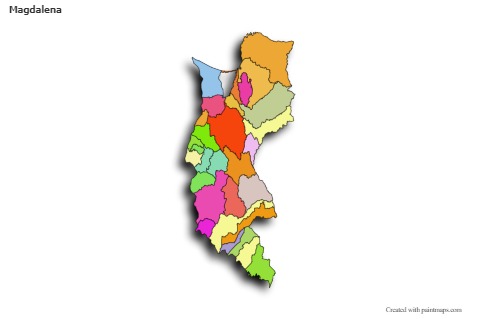 Contoh Peta untuk Magdalena (berwarna,bayangan)