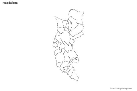 Contoh Peta untuk Magdalena (hitam-putih)