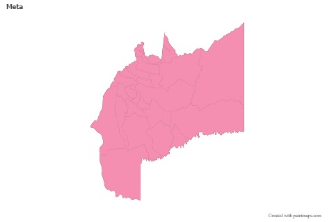 Mapas de muestra para Meta (rosa,contorno)