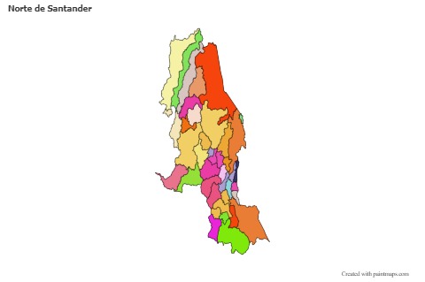 Sample Maps for Norte de Santander (colored)