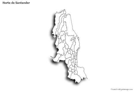 Sample Maps for Norte de Santander (black-white,shadowy)
