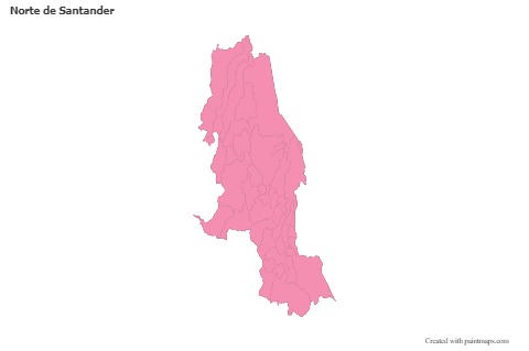 Sample Maps for Norte de Santander (pink,outline)