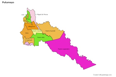 Sample Maps for Putumayo (colored)