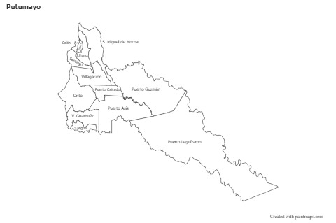 Sample Maps for Putumayo (black-white)