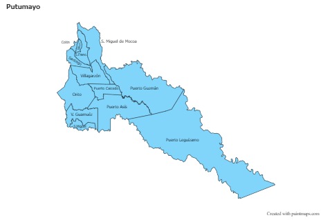 Sample Maps for Putumayo (blue)
