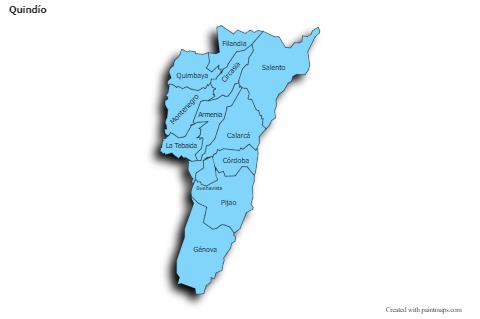 Sample Maps for Quindío (blue,shadowy)