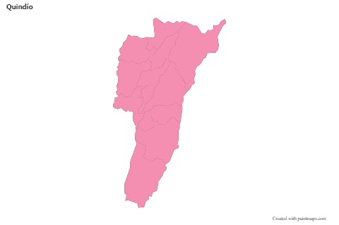 Sample Maps for Quindío (pink,outline)