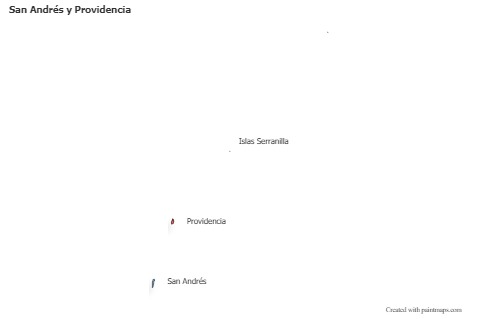 Mapas de muestra para San Andrés y Providencia (coloreado,sombrío)