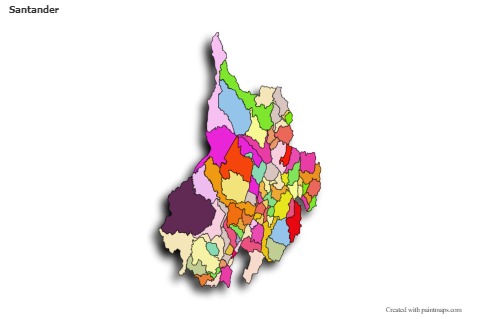 Sample Maps for Santander (colored,shadowy)