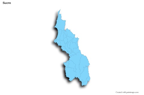 Sample Maps for Sucre (blue,outline,shadowy)
