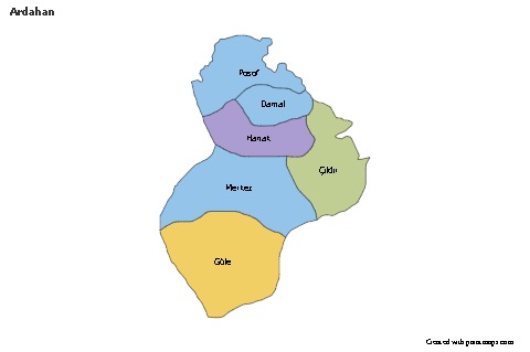 Sample Maps for Ardahan (colored)