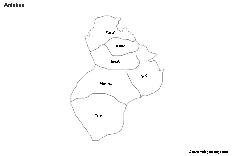 Sample Maps for Ardahan (black-white)
