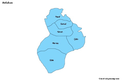 Sample Maps for Ardahan (blue)