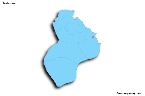 Sample Maps for Ardahan (blue,outline,shadowy)