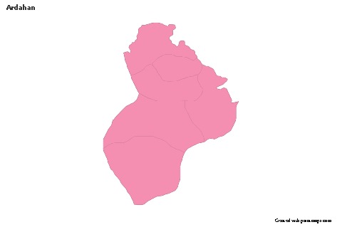 Sample Maps for Ardahan (pink,outline)