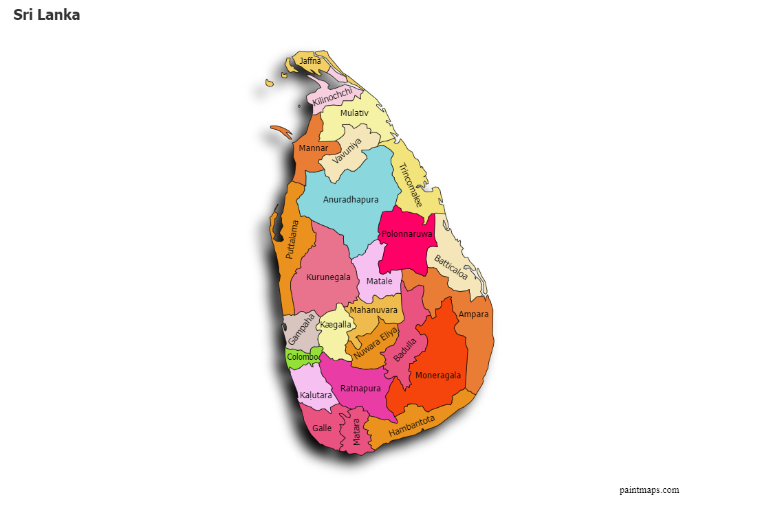 sri lanka map drawing sri lanka map drawing