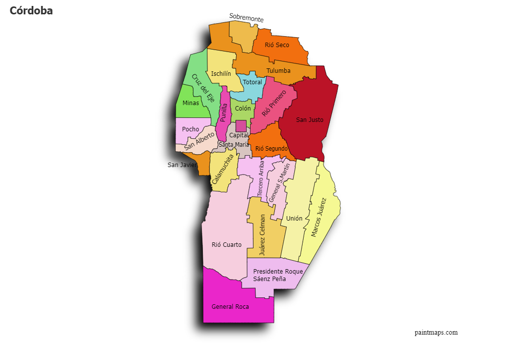 Genera Grafico De Mapa De Cordoba