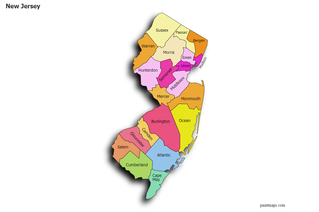 Sample Maps For New Jersey