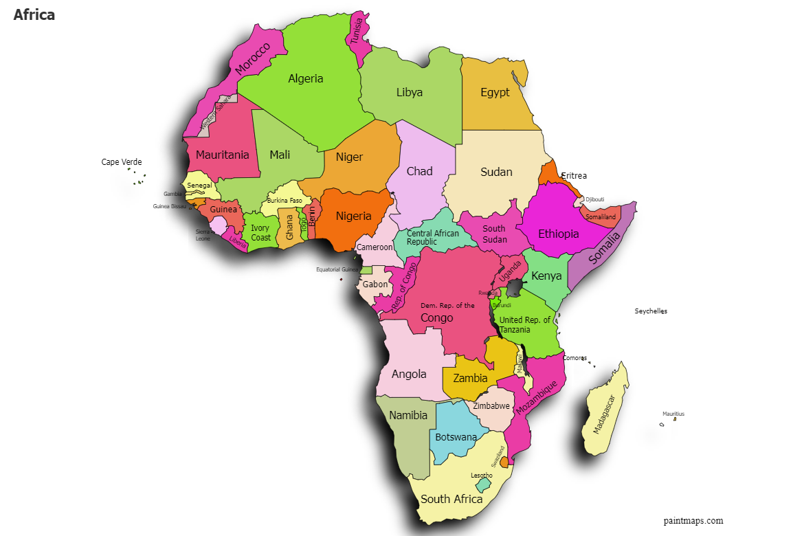 Interactive Map Of Africa - United States Map