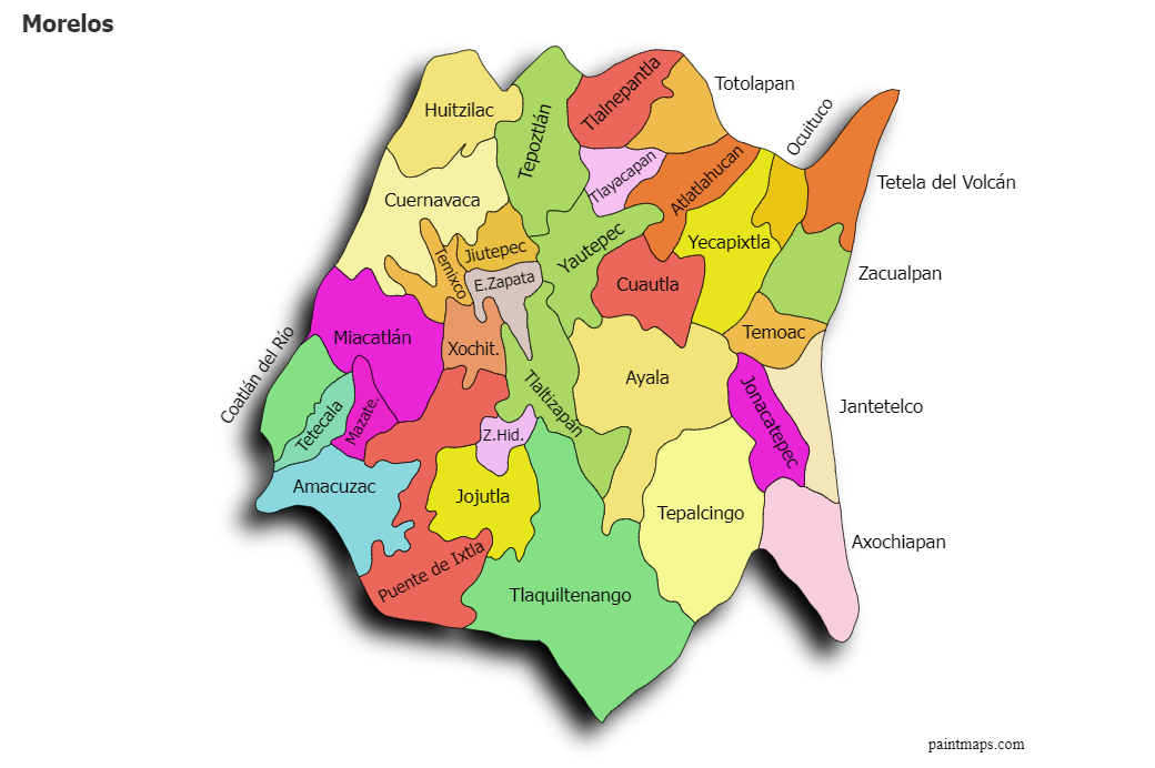 Mapa De Morelos