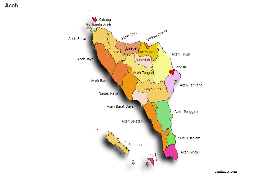 Tsunami aceh map