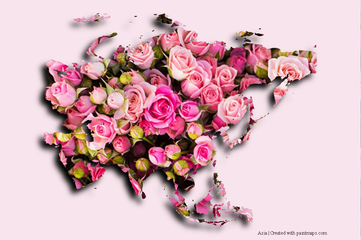 Asia Photo Map Maker