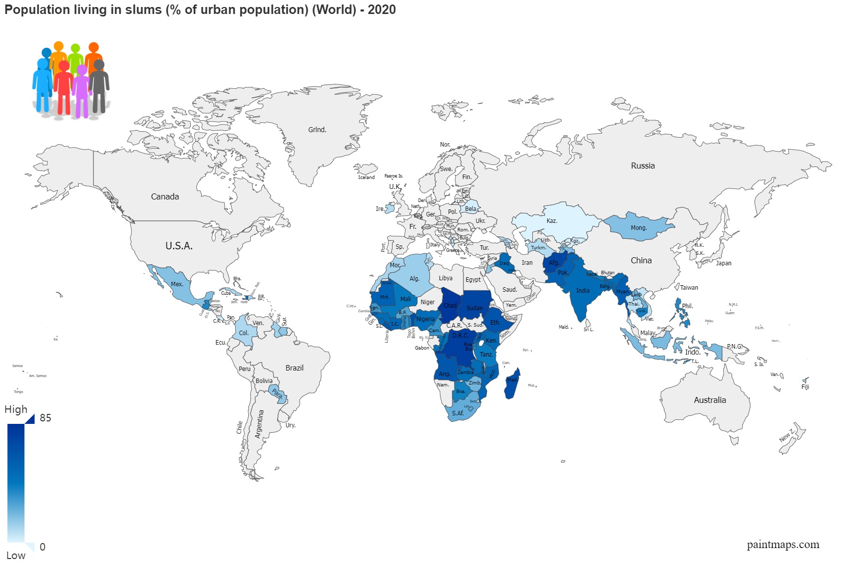 Slums World Map