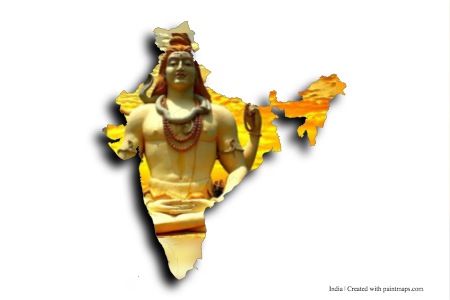 Hinduzim (Hindistan haritası üzerinde)