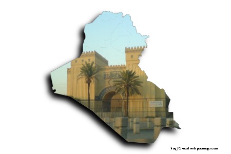 Museum Nasional Irak (di peta Irak)