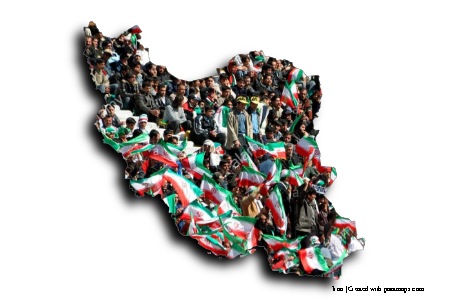 Iran Football Fans (on Iran map)