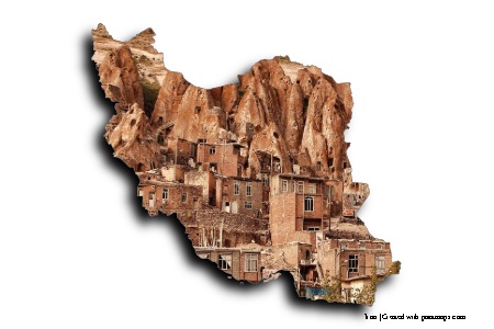 Kandovan Rocky Village (on Iran map)