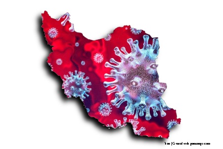 Covid-19 (on Iran map)
