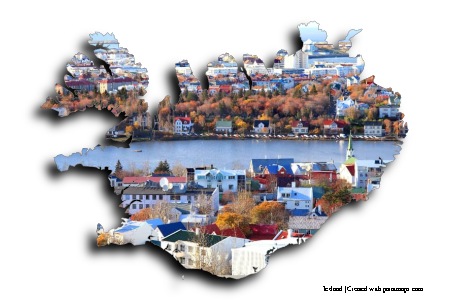 Reykjavik (İzlanda haritası üzerinde)