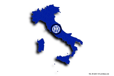 Inter Football Team Logo (on Italy map)