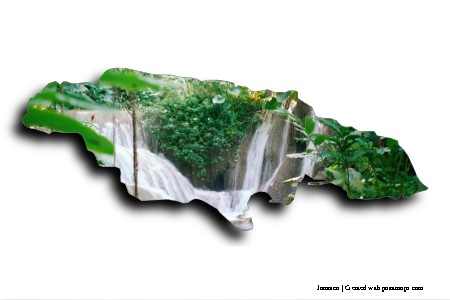 Cascadas del río Dunn (en el mapa de Jamaica)