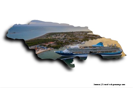 Puerto real Jamaica (en el mapa de Jamaica)