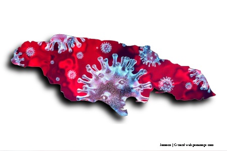 COVID-19 (en el mapa de Jamaica)