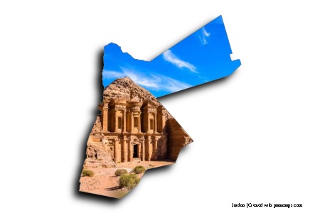 Petra (on Jordan map)