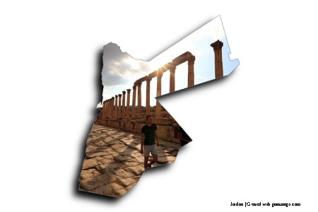 Jerash (on Jordan map)
