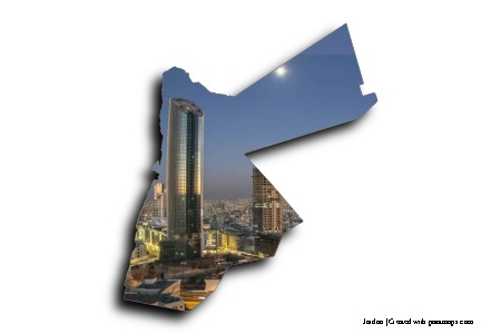 Amman (on Jordan map)