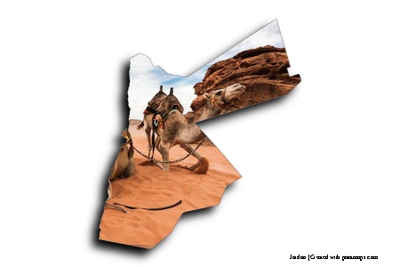 Wadi Rum (on Jordan map)