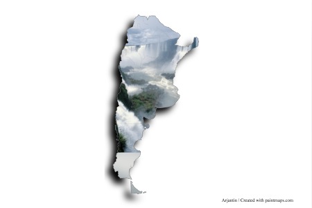 Iguazu Waterfall (on Argentina map)