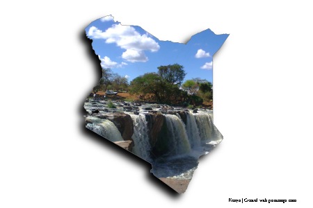 Fourteen Waterfalls (on Kenya map)