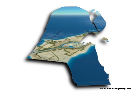 Pulau Failaka (di peta Kuwait)