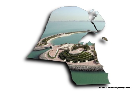 Pulau hijau (di peta Kuwait)