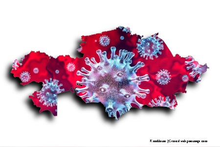 COVID-19 (en el mapa de Kazakhstan)