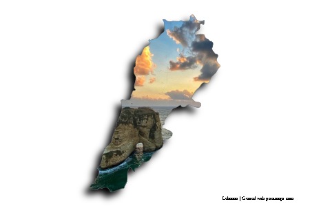 Raouche (on Lebanon map)