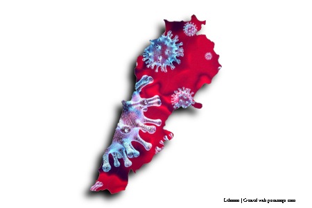 Covid-19 (on Lebanon map)