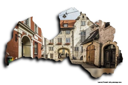 İsveç Kapısı , Riga (Letonya haritası üzerinde)